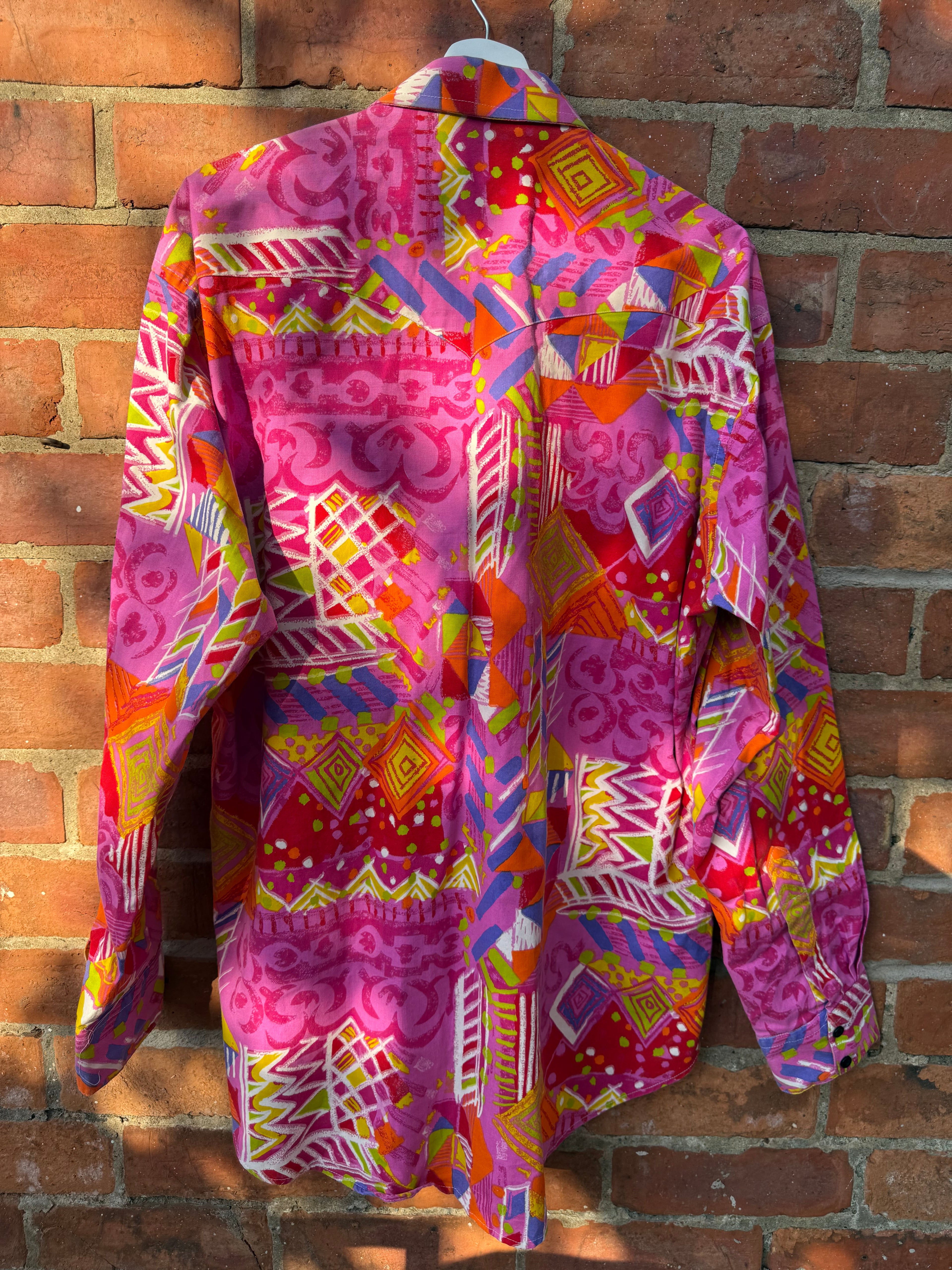 Ruddock Bros Long sleeve shit in aztec multi print
