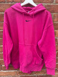 Nike swoosh pink hoody