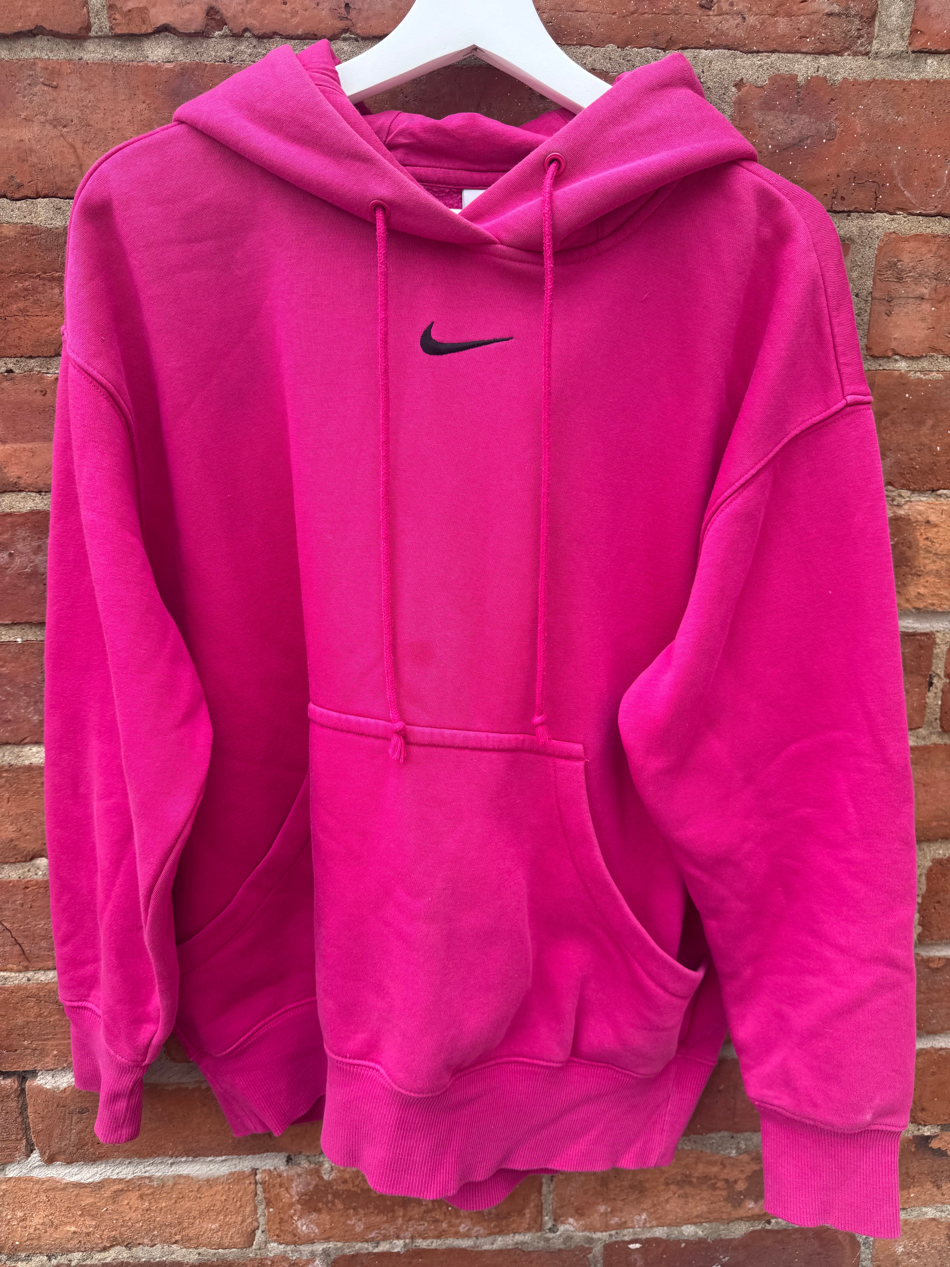 Nike swoosh pink hoody