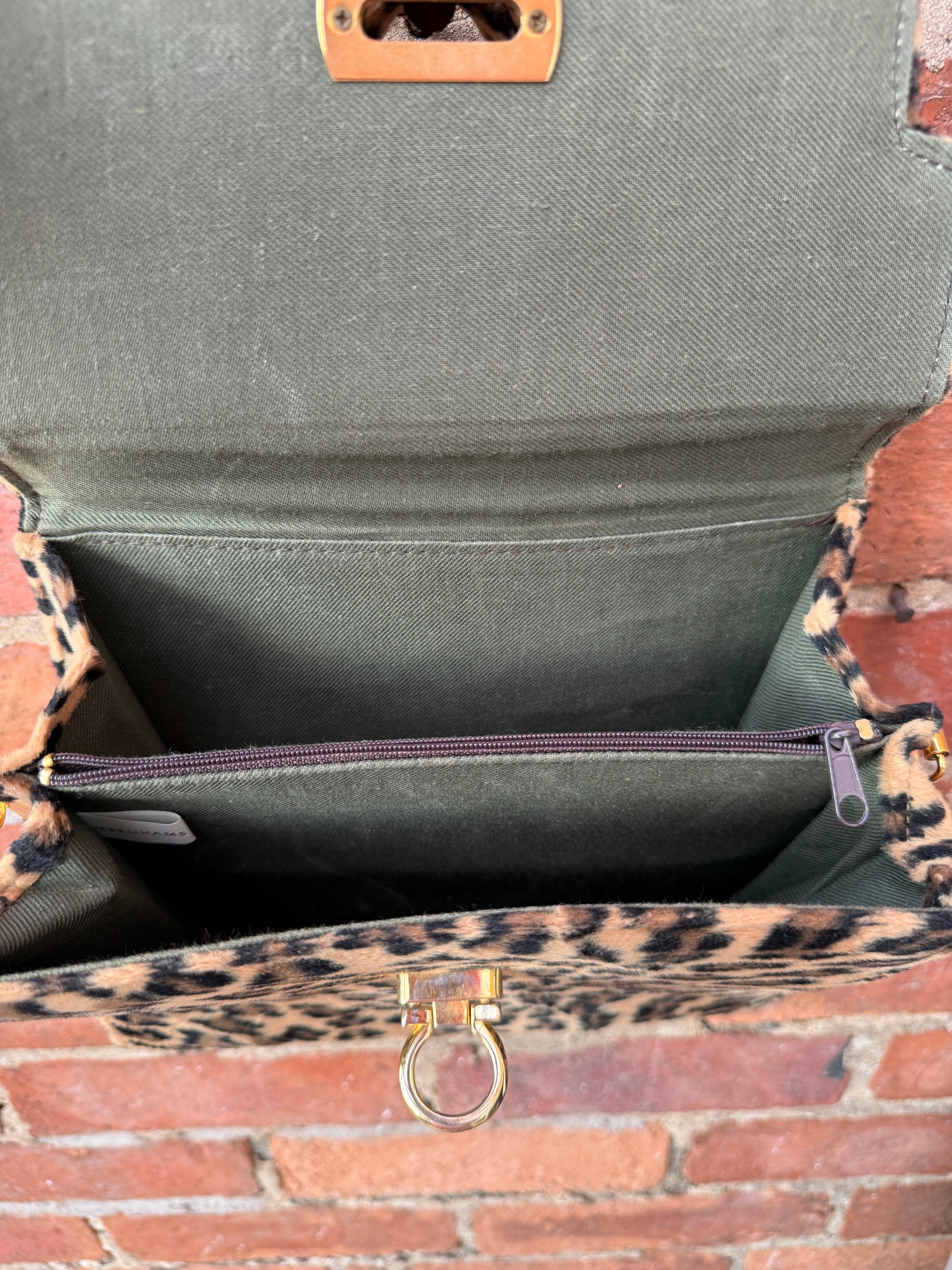 Debenhams Vintage leopard print bag