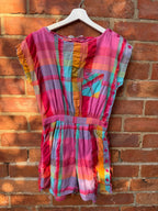 Adonis Vintage multicolored check playsuit