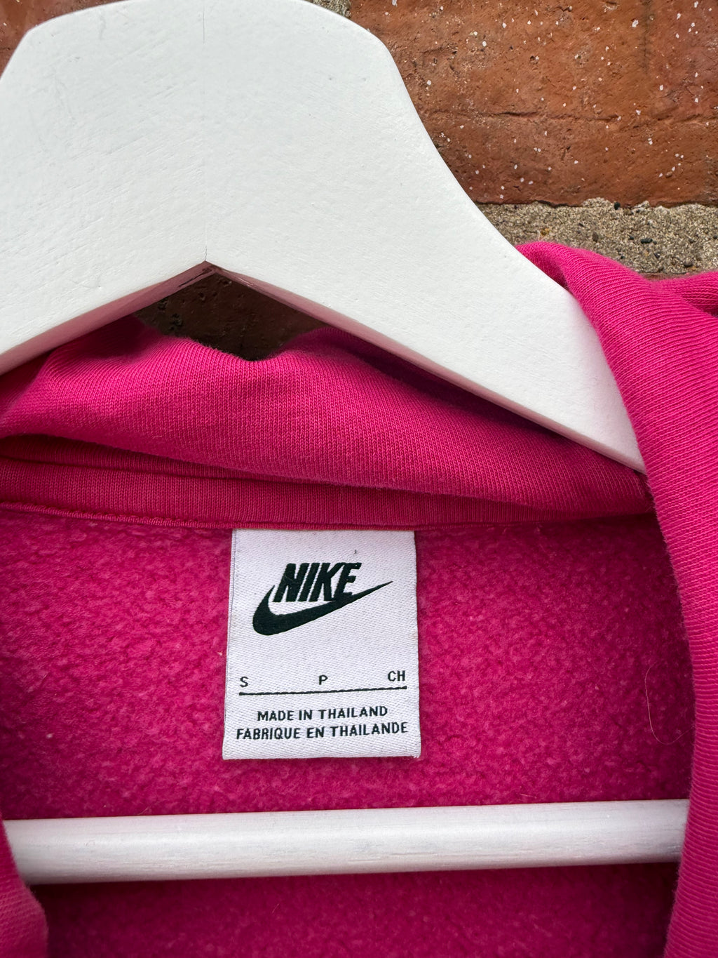 Nike swoosh pink hoody