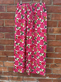 Lucy & Yak cropped pink & floral trousers