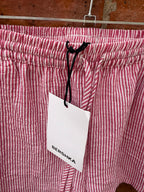 Bershka pink & white stripe shorts