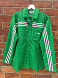 Adidas pink & green pyjama style shirt