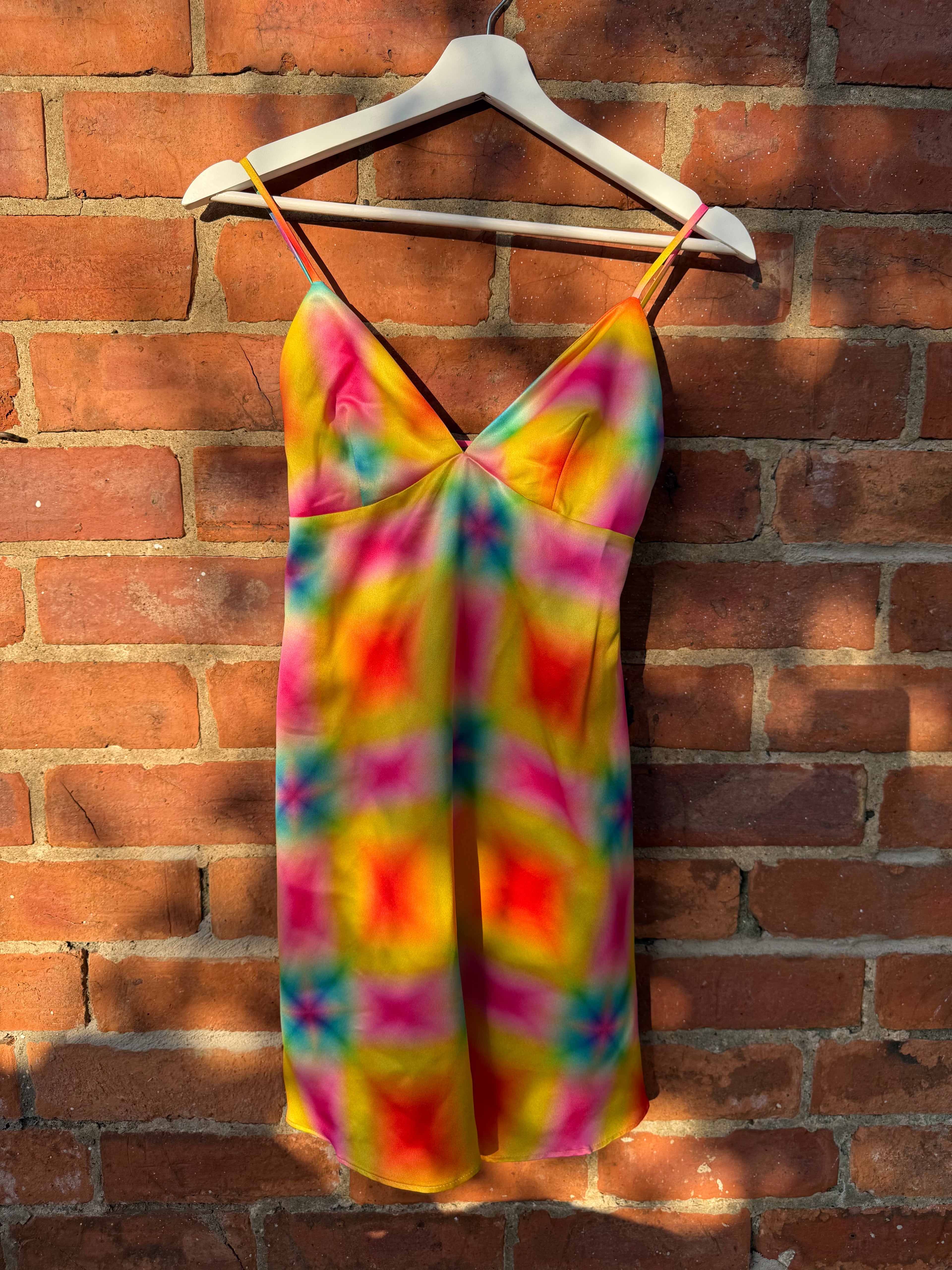 Collusion rainbow mini dress