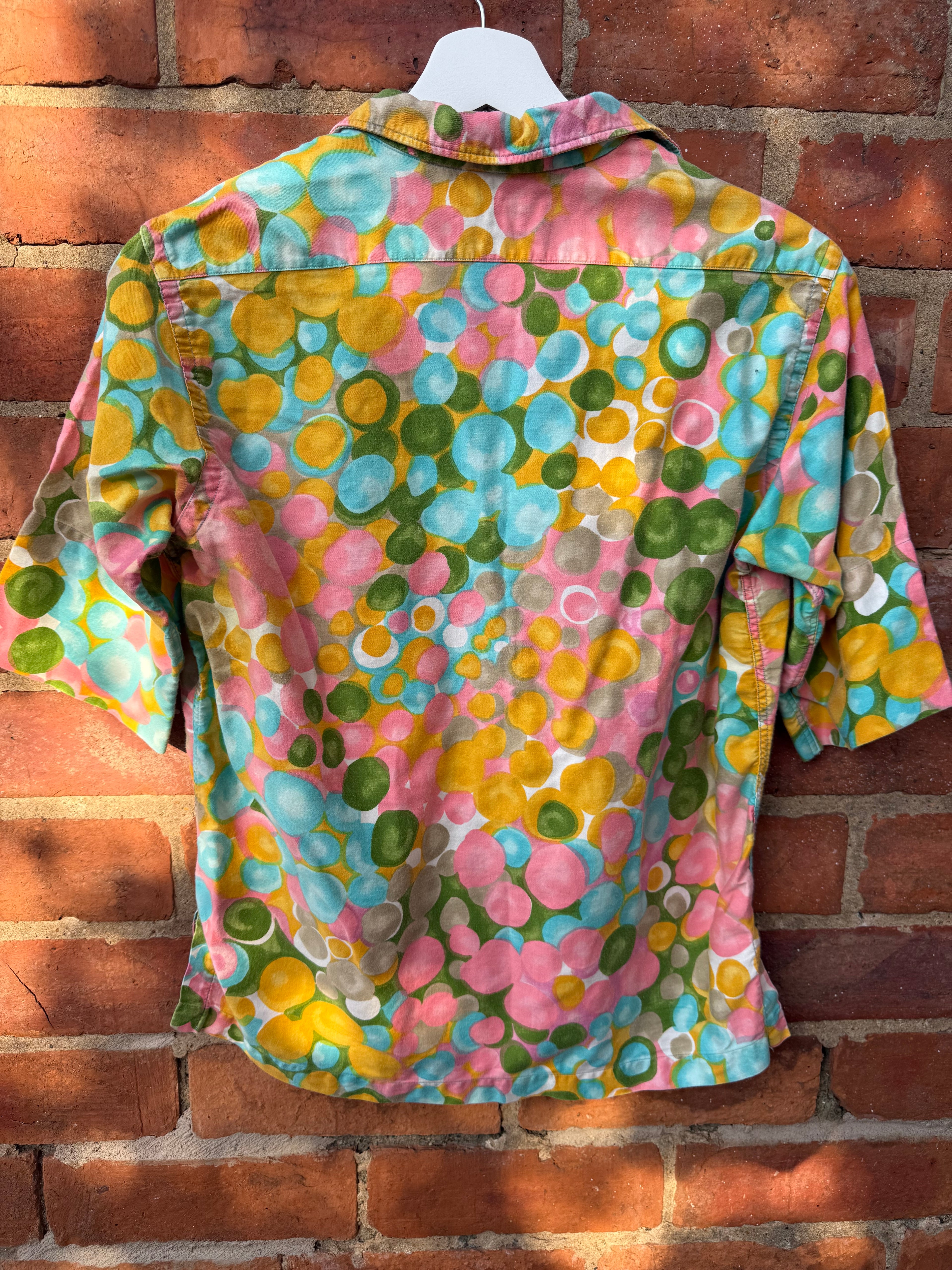 Gabey Pastel circle print shirt