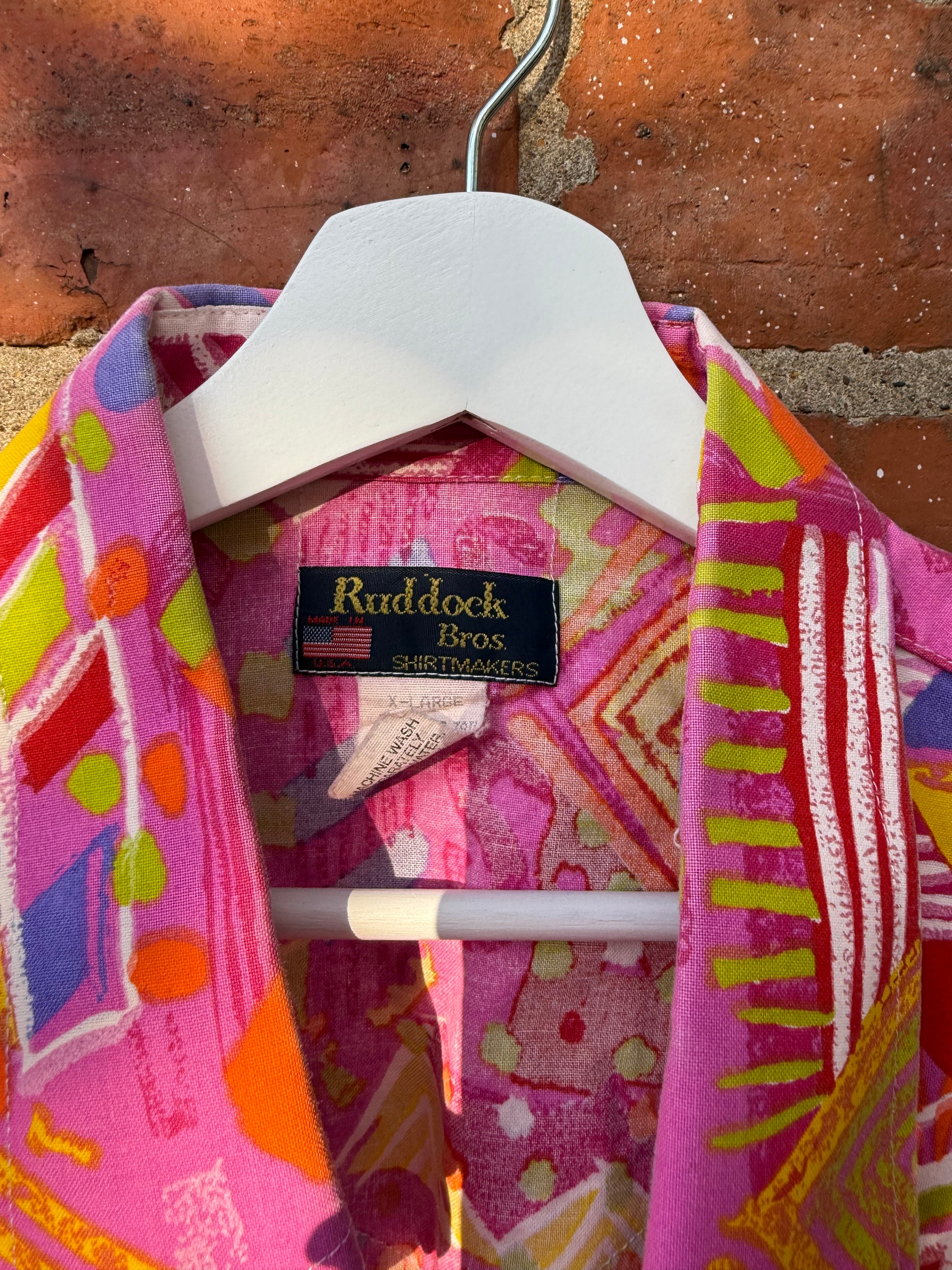 Ruddock Bros Long sleeve shit in aztec multi print