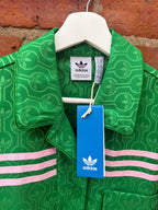 Adidas pink & green pyjama style shirt