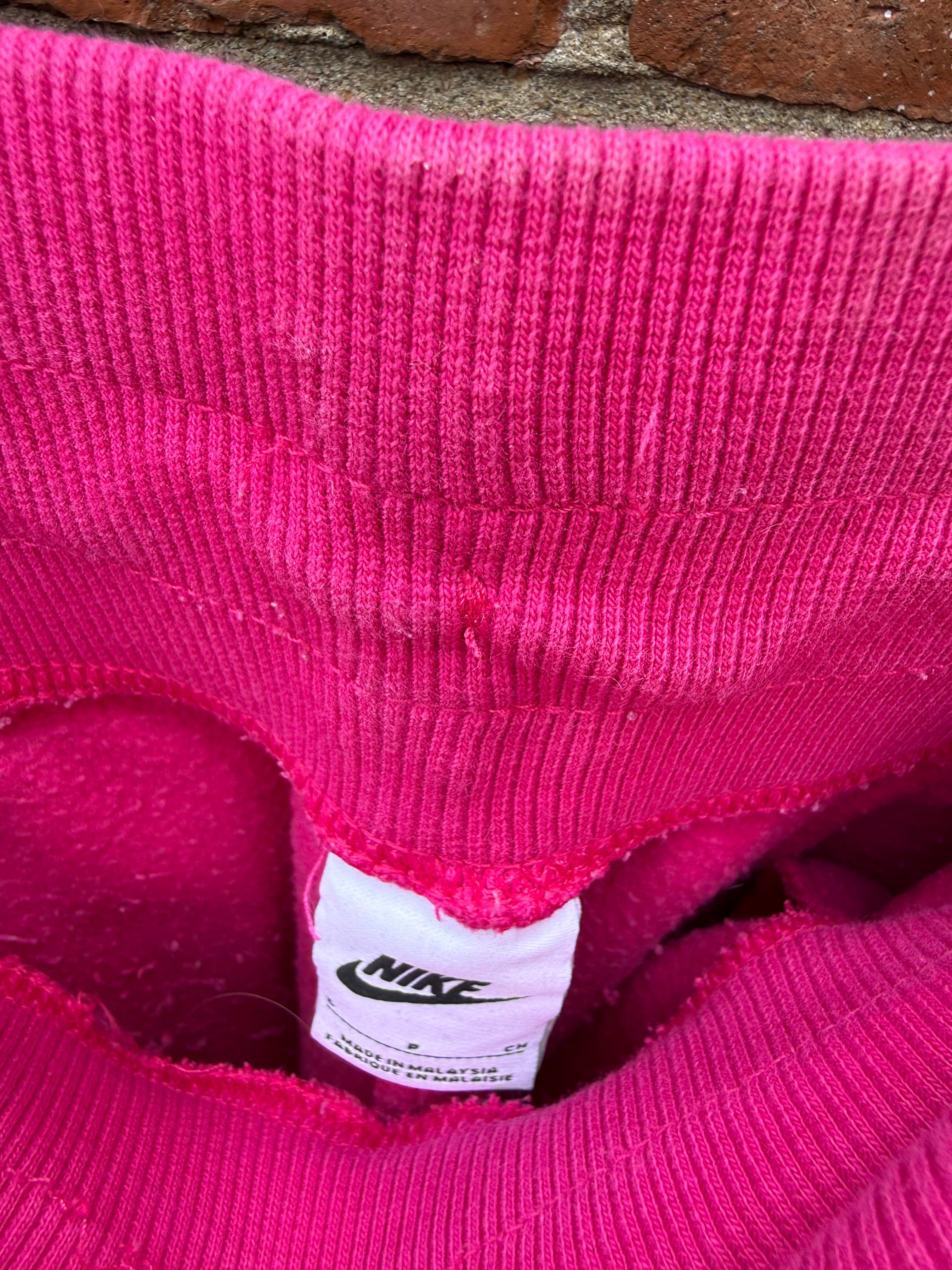Nike swoosh pink joggers