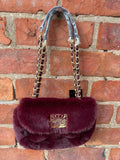 Biba faux fur shoulder bag