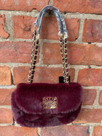 Biba faux fur shoulder bag
