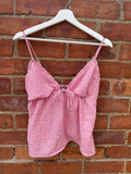 Bershka ruffle strap top