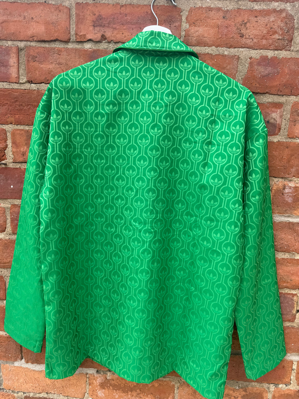 Adidas pink & green pyjama style shirt
