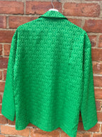 Adidas pink & green pyjama style shirt