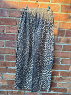 Asos design leoaprd print wide leg trousers