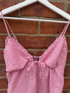 Bershka ruffle strap top