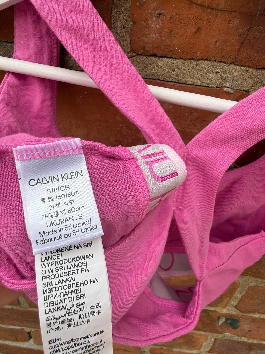 Calvin Klein Pink Bra Top