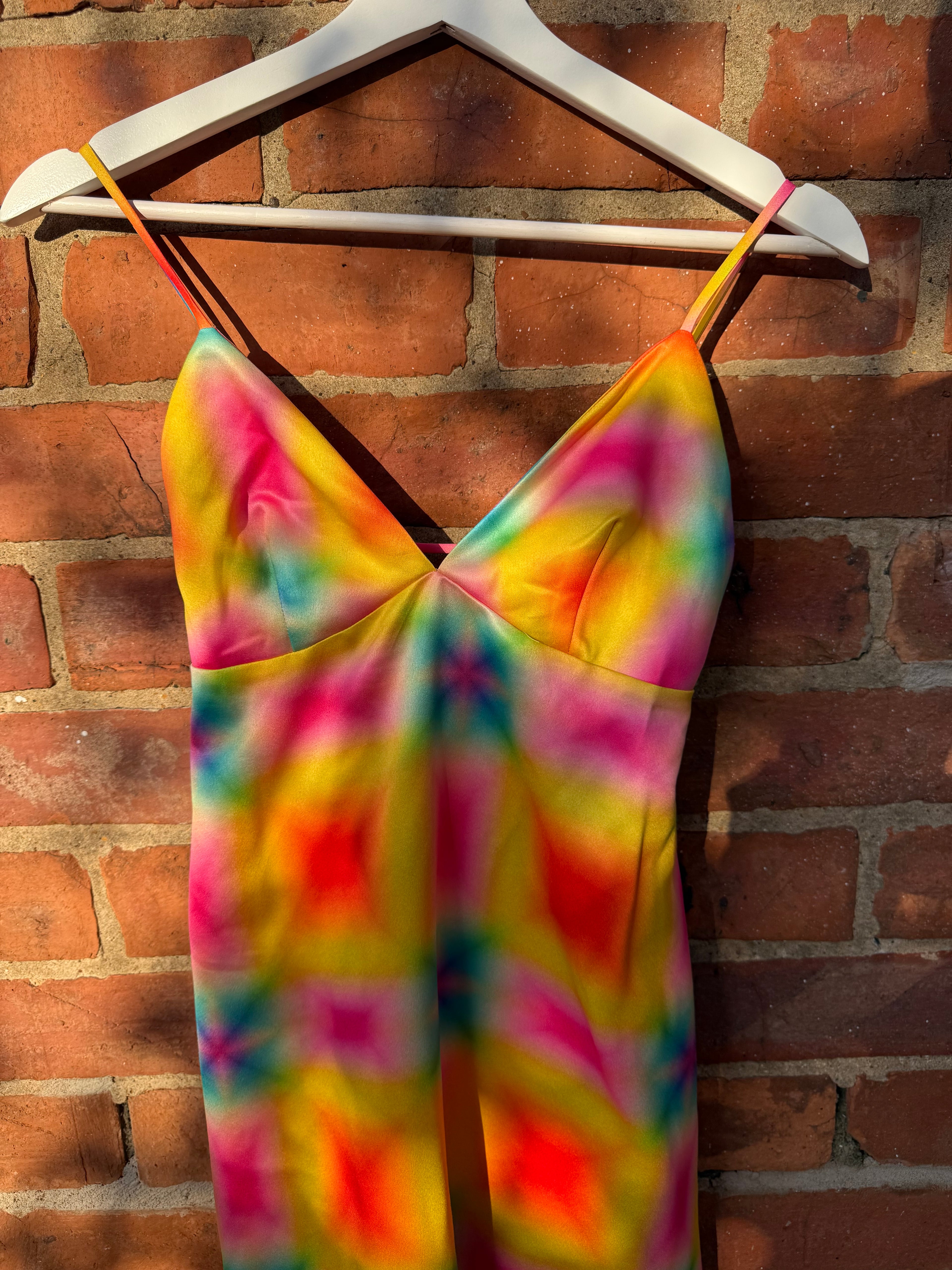 Collusion rainbow mini dress