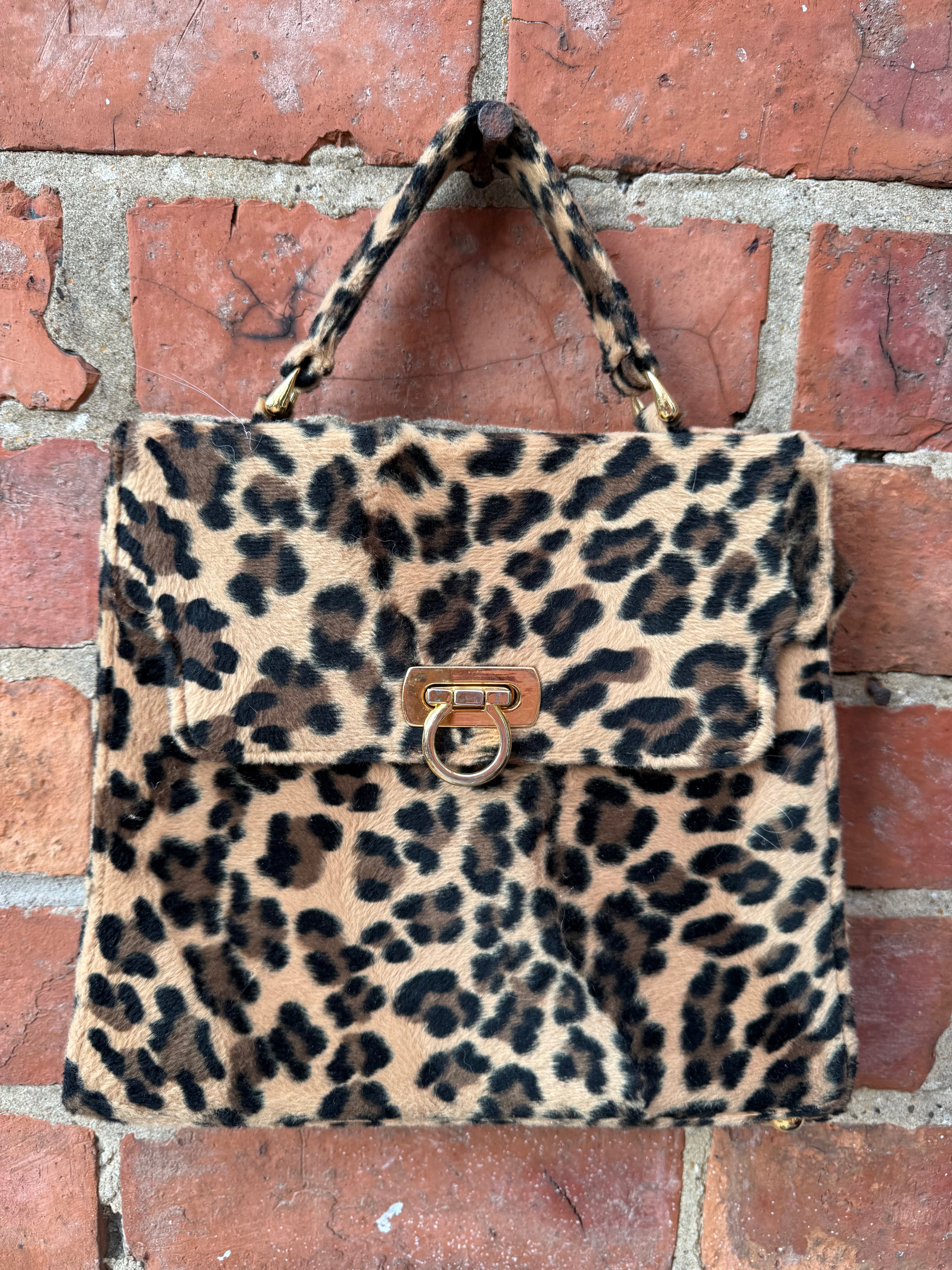 Debenhams Vintage leopard print bag