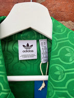 Adidas pink & green pyjama style shirt